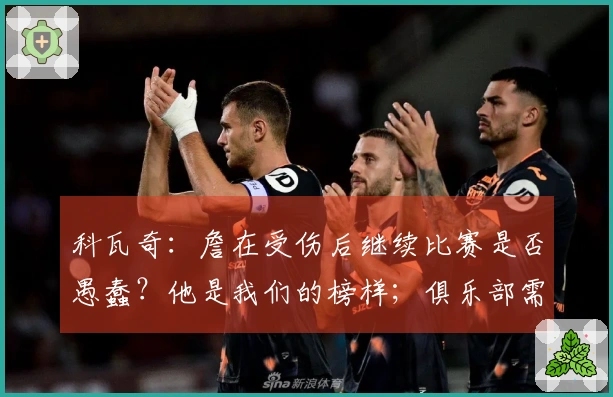 科瓦奇：詹在受伤后继续比赛是否愚蠢？他是我们的榜样；俱乐部需要依靠科学